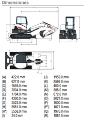 Mini excavator Bobcat E55 - 10